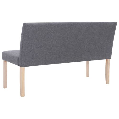 Banc 139,5 Cm Gris Clair Polyester
