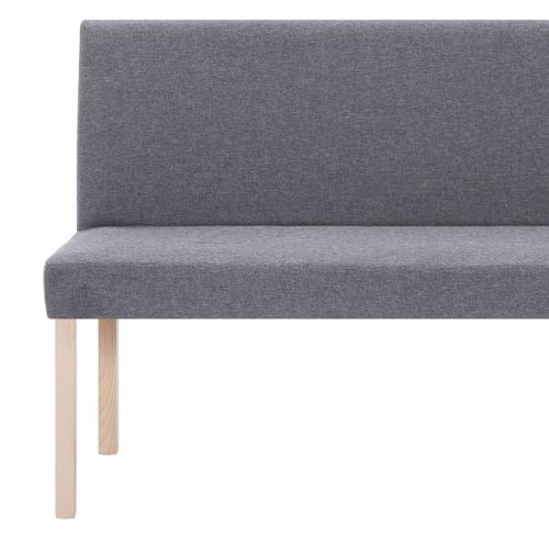 Banc 139,5 Cm Gris Clair Polyester