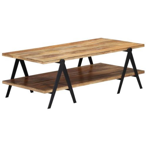 Table Basse 115x60x40 Cm Bois De Manguier Massif