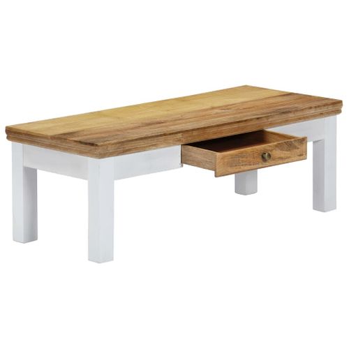 Table Basse 110x50x40 Cm Bois De Manguier Massif