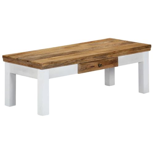 Table Basse 110x50x40 Cm Bois De Manguier Massif