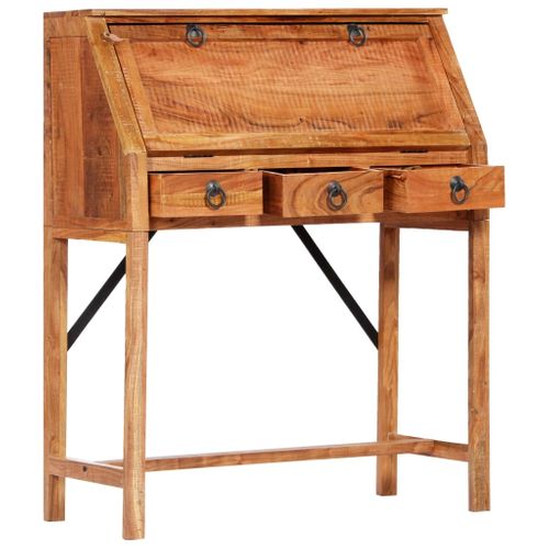 Bureau 90x40x107 Cm Bois D'acacia Massif