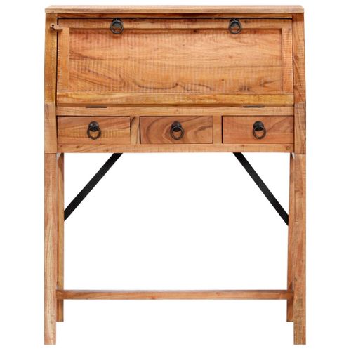 Bureau 90x40x107 Cm Bois D'acacia Massif