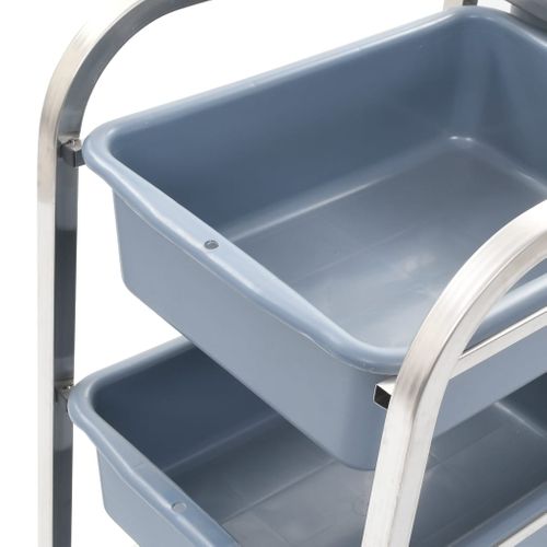 Chariot De Cuisine Avec Récipients En Plastique 82x43,5x93 Cm