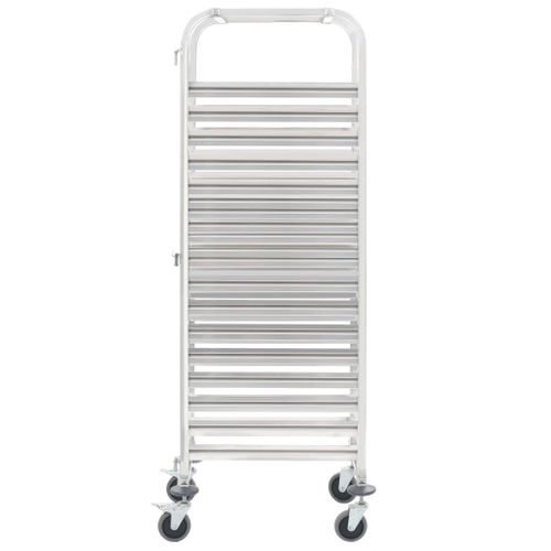 Chariot De Cuisine Pour 16 Plateaux 38x55x163 Cm Inox
