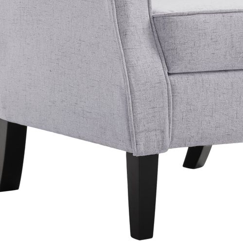 Fauteuil Gris Clair Tissu