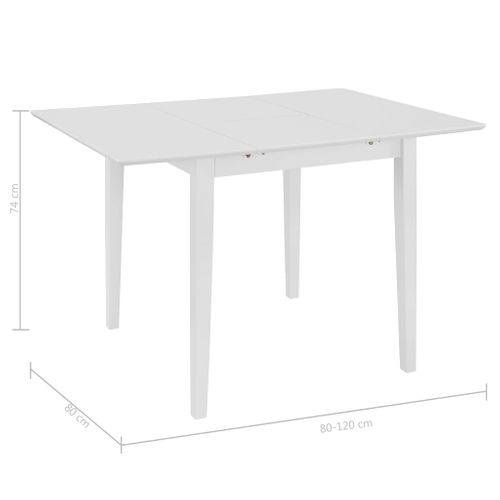 Mobilier De Salle à Manger 3 Pièces Mdf Blanc