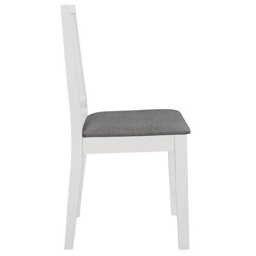 Chaises à Manger Avec Coussins Lot De 6 Blanc Bois Solide