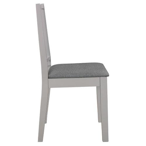 Chaises à Manger Avec Coussins Lot De 6 Gris Bois Solide