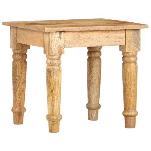 Table D'appoint 43 X 43 X 40 Cm Bois De Manguier Massif