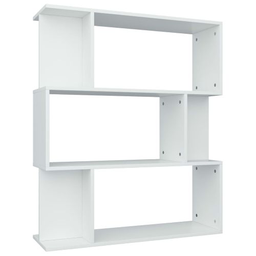Bibliothèque/cloison Blanc 80x24x96 Cm Bois Contreplaqué