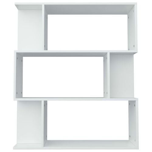 Bibliothèque/cloison Blanc 80x24x96 Cm Bois Contreplaqué