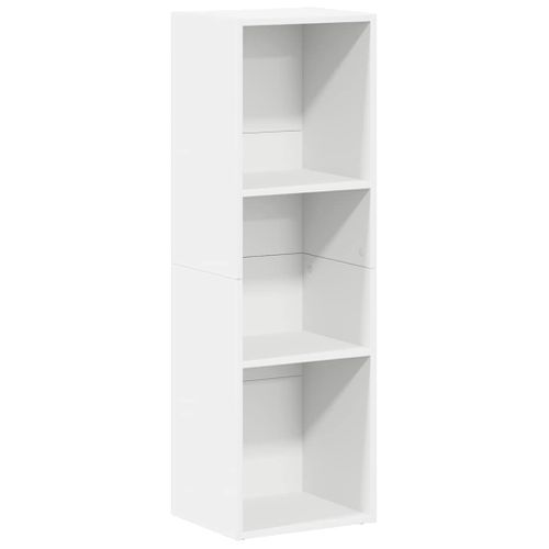 Bibliothèque/meuble TV Blanc 36x30x114 Cm Bois Contreplaqué