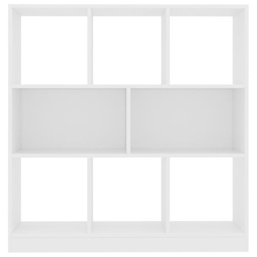 Bibliothèque Blanc 97,5x29,5x100 Cm Bois Contreplaqué