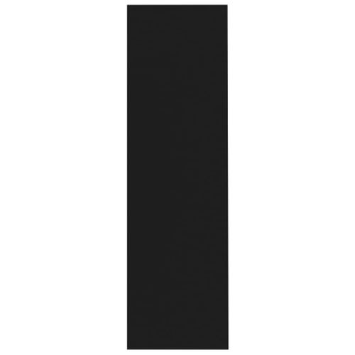 Cabinet à Livres Avec Étagères Polyvalentes Noir 97,5x29,5x100 Cm Bois Composé