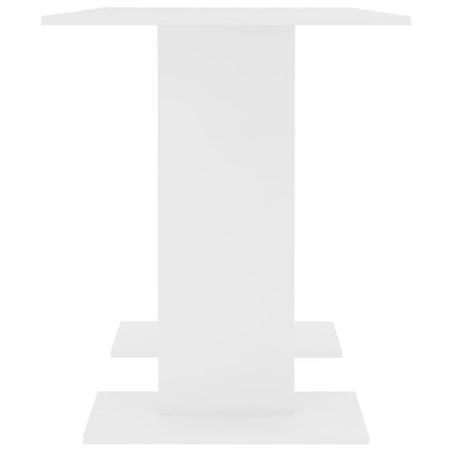 Table De Salle à Manger Blanc 110 X 60 X 75 Cm Bois Ingénierie