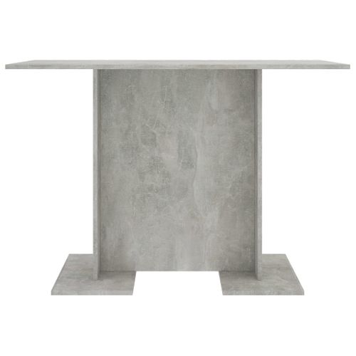Table De Salle à Manger Gris Béton 110 X 60 X 75 Cm Aggloméré