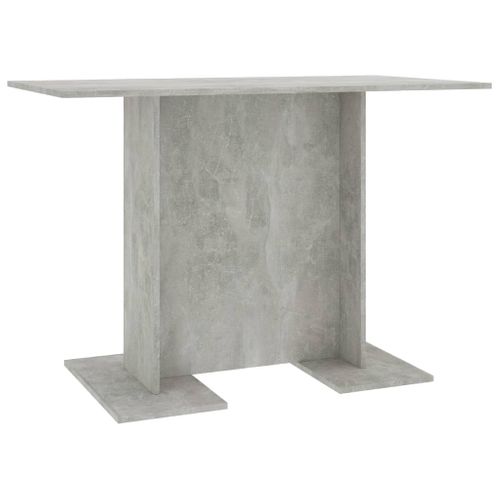 Table De Salle à Manger Gris Béton 110 X 60 X 75 Cm Aggloméré