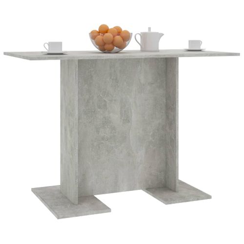 Table De Salle à Manger Gris Béton 110 X 60 X 75 Cm Aggloméré