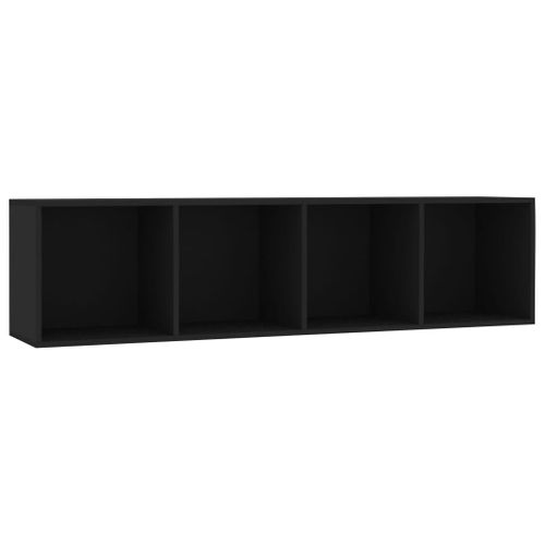 Bibliothèque/meuble TV Noir 143 X 30 X 36 Cm