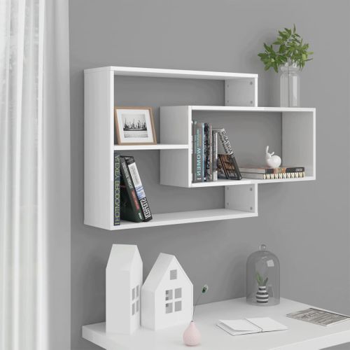 Étagère D'angle Murale Noir 20x20x127,5 Cm Bois Contreplaqué