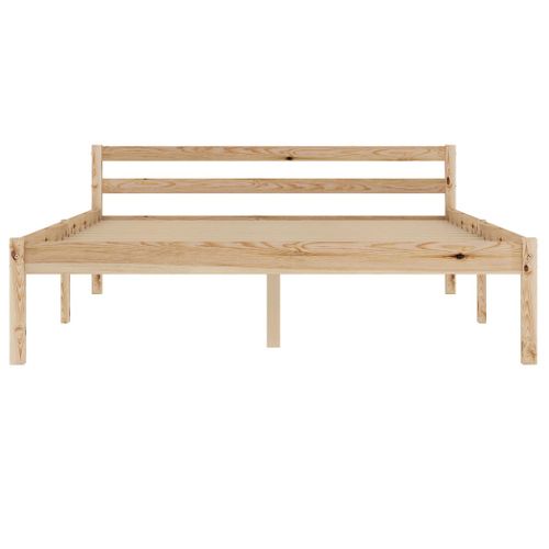 Cadre De Lit Sans Matelas Bois De Pin Massif 120x200 Cm