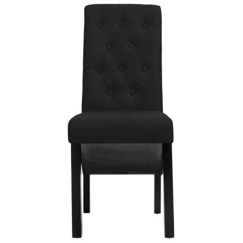 Chaises à Manger Lot De 6 Noir Tissu