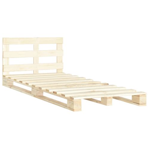 Cadre De Lit De Palette Sans Matelas Bois Pin Massif 120x200 Cm