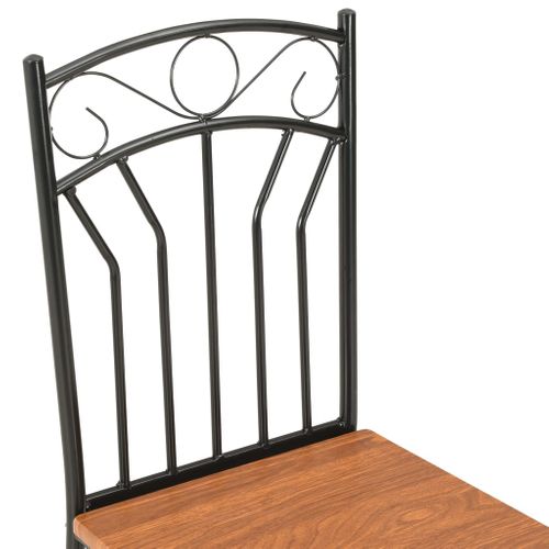 Chaises à Manger Lot De 2 Marron Mdf