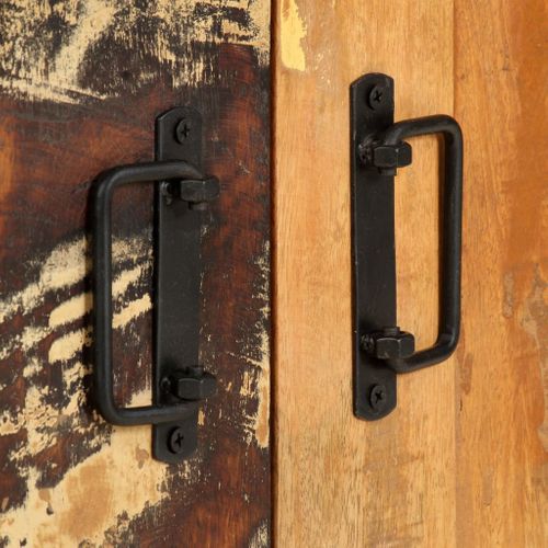 Bibliothèque 4 Niveaux 124x30x180 cm Bois Solide De Récupération