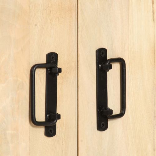 Bibliothèque À 4 Niveaux 124x30x180 Cm Bois De Manguier Massif