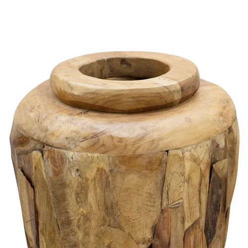 Vase De Décoration 40 X 100 Cm Bois De Teck Solide