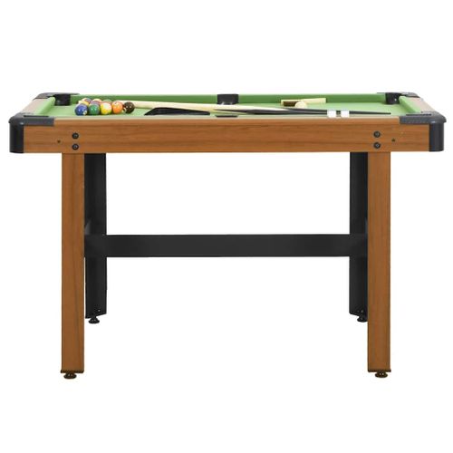 Table De Billard 4 Pieds 122x61x76 Cm Marron