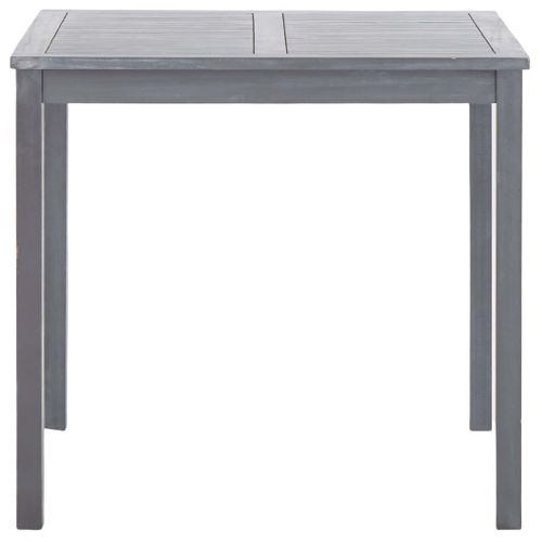 Table De Jardin Gris 80x80x74 Cm Bois D'acacia Massif