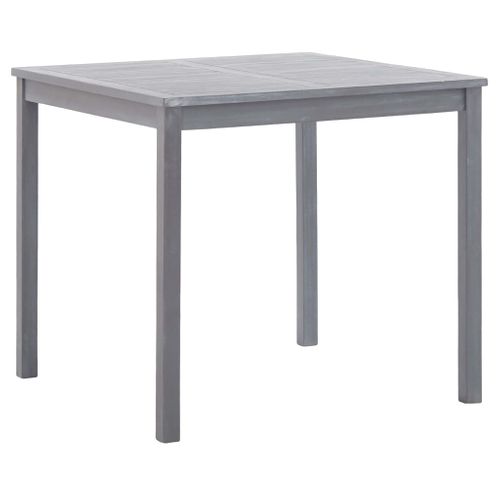 Table De Jardin Gris 80x80x74 Cm Bois D'acacia Massif