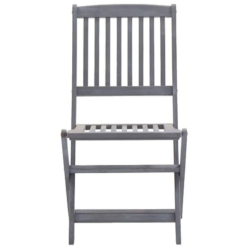 Chaises Pliables D'extérieur Lot De 2 Bois D'acacia Solide