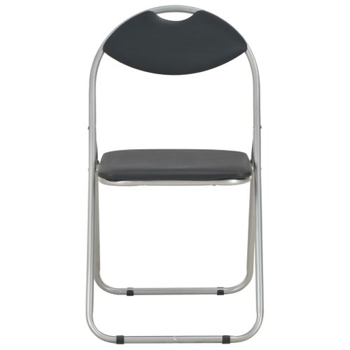 Chaises Pliantes à Manger Lot De 6 Noir Simili