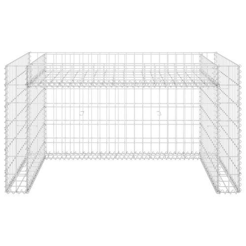 Garage Tondeuse à Gazon Lit Surélevé 110x80x60 Cm Fil En Acier