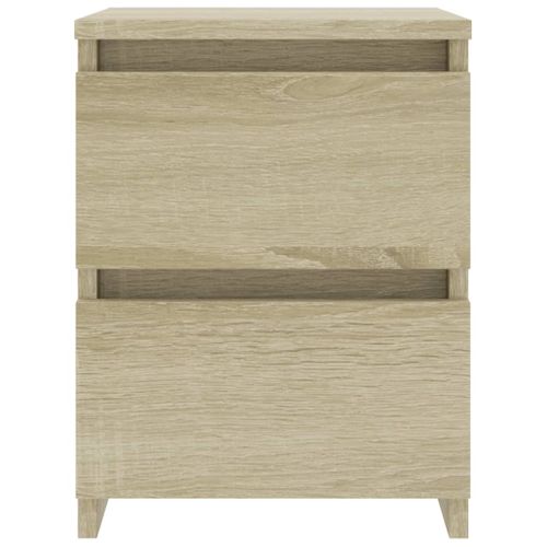 Table De Chevet Avec 2 Tiroirs Chêne Sonoma 30 X 30 X 40 Cm Bois