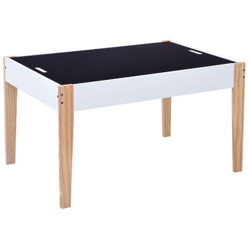 Ensemble De Table Et Chaises Pour Enfants 3 Pièces Noir Et Blanc