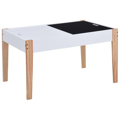Ensemble De Table Et Chaises Pour Enfants 3 Pièces Noir Et Blanc