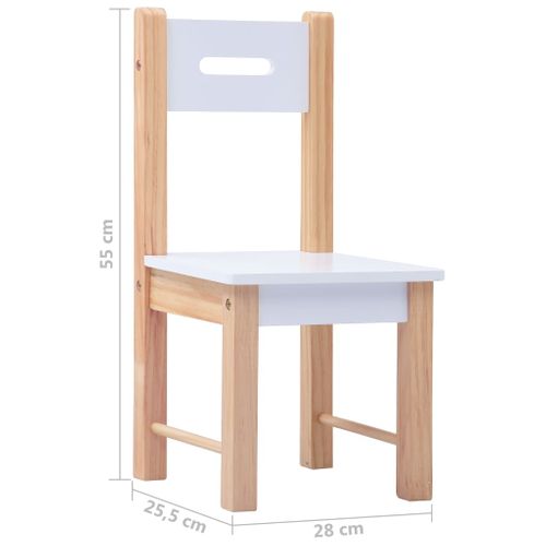 Ensemble De Table Et Chaises Pour Enfants 3 Pièces Noir Et Blanc