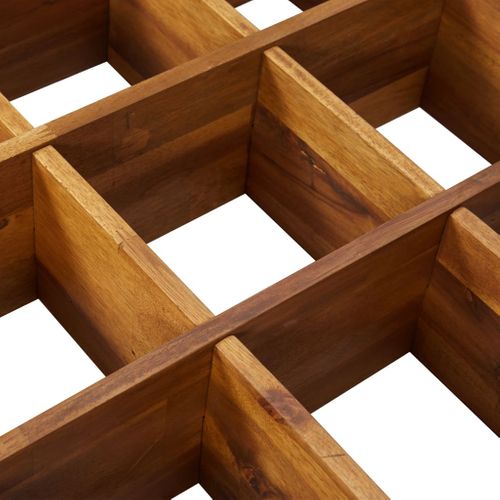 Jardinièrede Jardin à Herbes Bois D'acacia Massif 60x60x15 Cm