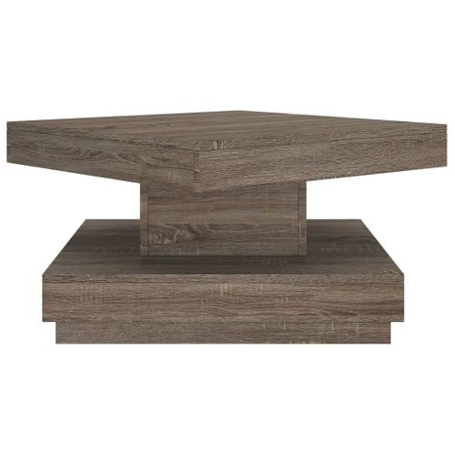 Table Basse Gris 60x60x35 Cm Mdf