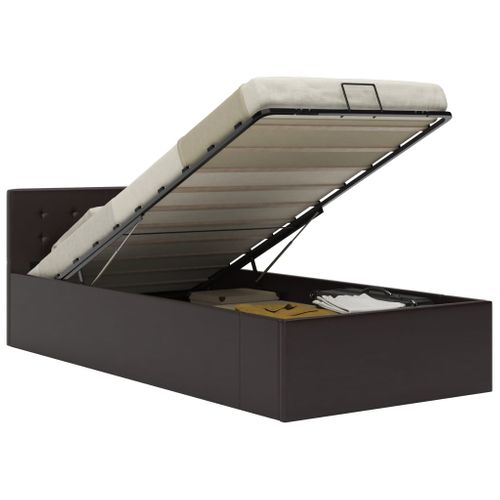 Cadre De Lit à Rangement Hydraulique Sans Matelas 100x200 Cm