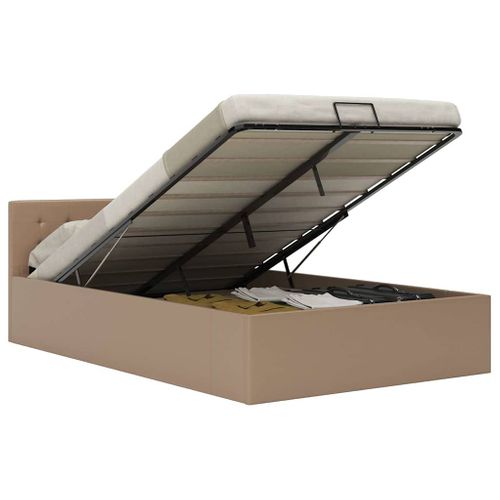 Cadre De Lit à Rangement Hydraulique Sans Matelas 120x200 Cm