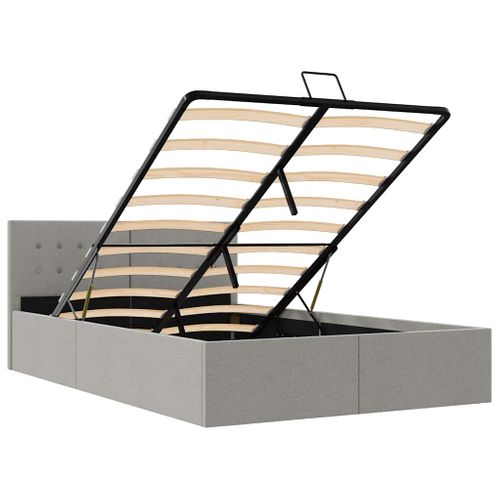 Cadre De Lit à Rangement Hydraulique Sans Matelas 120x200 Cm