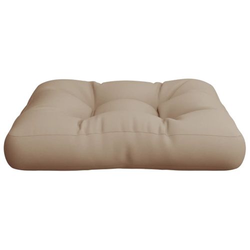Coussin De Palette Taupe 60x61,5x10 Cm Tissu