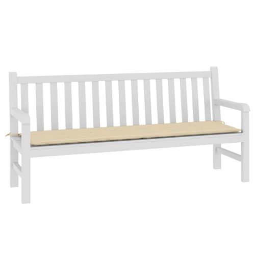 Coussin De Banc De Jardin Beige 180x50x3 Cm Tissu Oxford