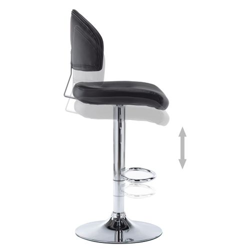 Tabouret De Bar Noir Simili